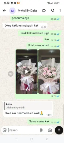 Testimonial Buket Bunga asem margaluyu