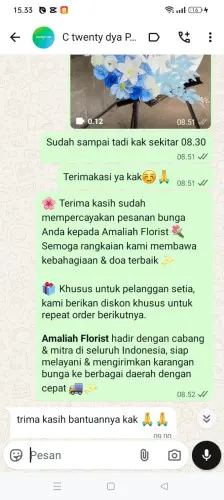 Testimonial Standing Flower asem margaluyu