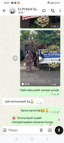 Testimonial Papan Bunga asem margaluyu